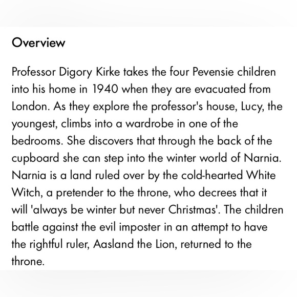 The Lion, Witch, and the Wardrobe by C.S. Lewis - Picture 2 of 2